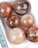 Fire Quartz Spheres - 6 pcs (#226117)