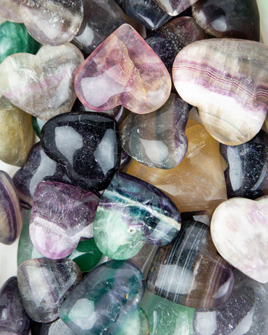 Fluorite Hearts - 2nd Quality (1 kg)