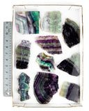 Rainbow Fluorite Slabs - 10 pcs (#226096)