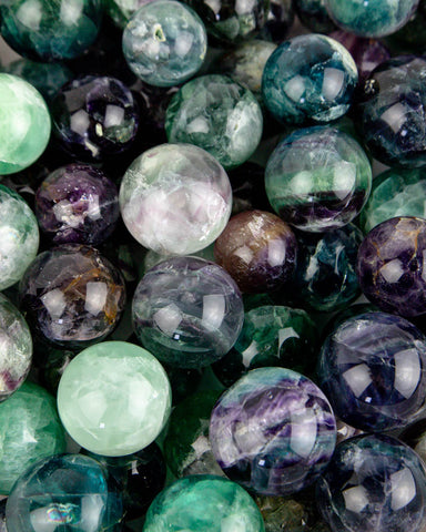 Small Fluorite Spheres (1 kg lot)