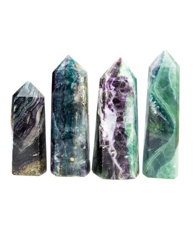Fluorite Towers - 4 pcs (#226630)