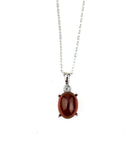 Garnet Cabochon Necklace