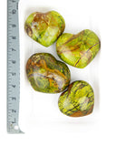 Green Opal Hearts - 4 pcs (#225900)