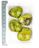 Green Opal Hearts - 4 pcs (#225902)