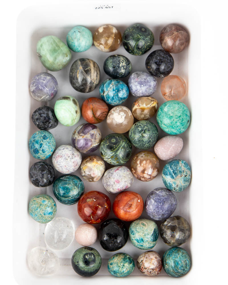 Hand Polished Tumbled Stones - 44 pcs(#225657)