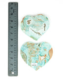 Hemimorphite Hearts - 2 pcs (#226572)