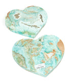 Hemimorphite Hearts - 2 pcs (#226572)