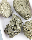 Rough Pyrite Specimens - 4 pcs (#225661)