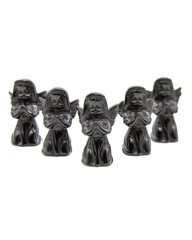 Kneeling Angel Carving (Obsidian)