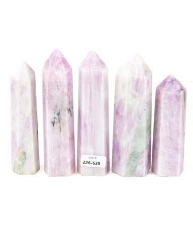 Kunzite Polished Points - 5 pcs (#226638)