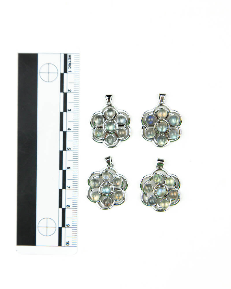 Labradorite Pendants - 4 pcs (#226156)