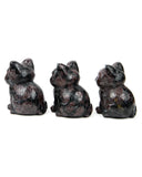 Large Garnet Cat Carving