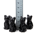 Large Obsidian Cat Carving