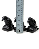 Large Obsidian Raven Carving