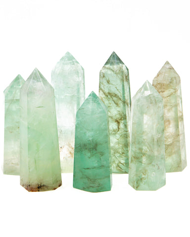 Fluorite with Dendrite Towers - 7 pcs / 3.38 lb (#225299)