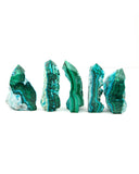 Malachite/Chrysocolla Points - 5 pcs (#226328)