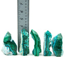 Malachite/Chrysocolla Points - 5 pcs (#226328)
