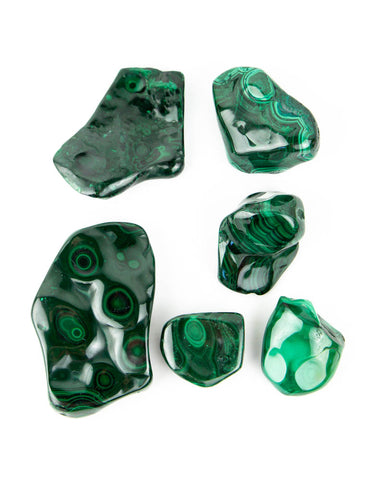 Malachite Free Forms - 6 pcs (#226021)