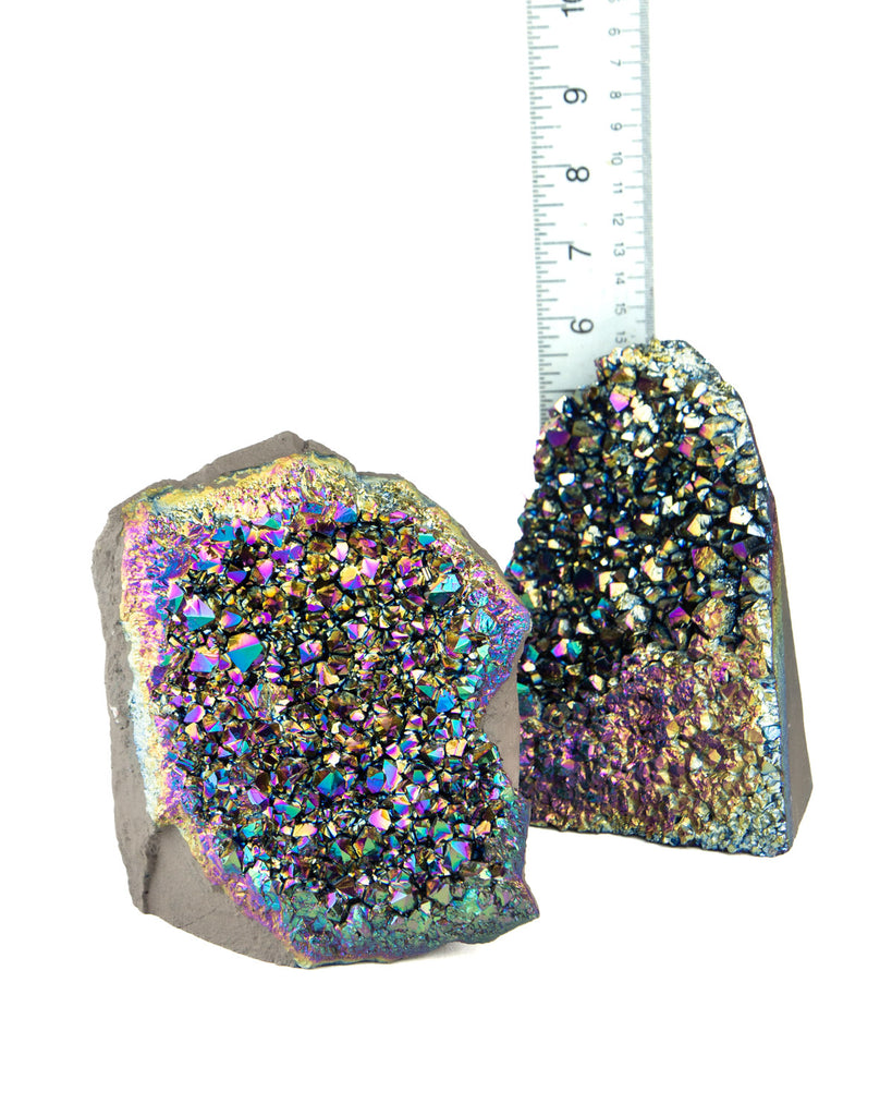Metallic Plated Amethyst Druzy - 2 pcs (#226708)