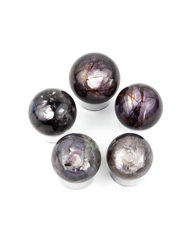 Mica Lepidolite Spheres - 5 pcs (#226036)