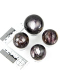 Mica Lepidolite Spheres - 4 pcs (#226038)