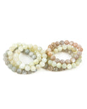 Moonstone Bracelets 10mm - 6 pcs (#225974)