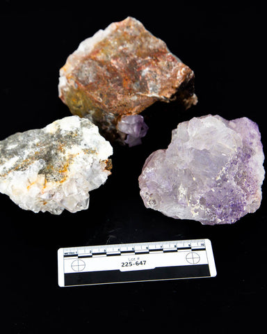 Morrocan Fluorite Specimens - 3 pcs  (#225647)