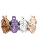 "NOPE" Skull Carvings - 4 pcs (#226143)