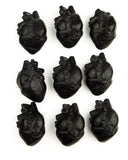 Obsidian Anatomical Heart Carving