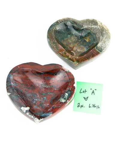 Ocean Jasper Heart Bowls