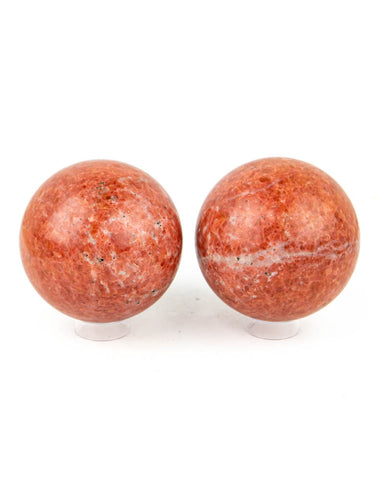 Orchid Calcite Spheres - 2 pcs (#226131)