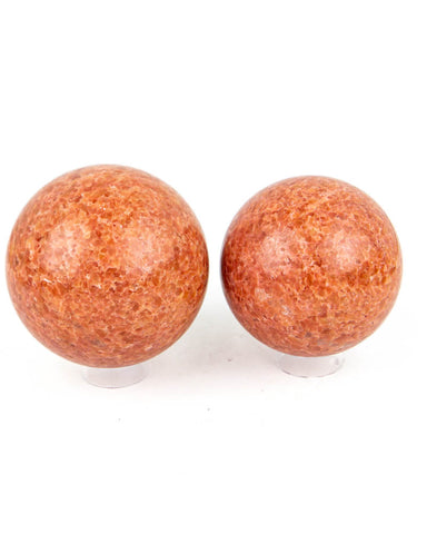 Orchid Calcite Spheres - 2 pcs (#226132)