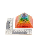 Orgonite Pyramid - Chakra (Dyed Quartz)