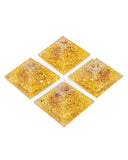 Orgonite Pyramid - Yellow Quartz (Dyed)