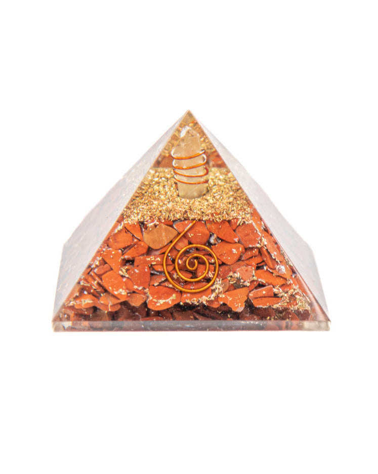 Orgonite Pyramid - Red Jasper