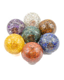 Orgonite Spheres - Chakra Set of 7