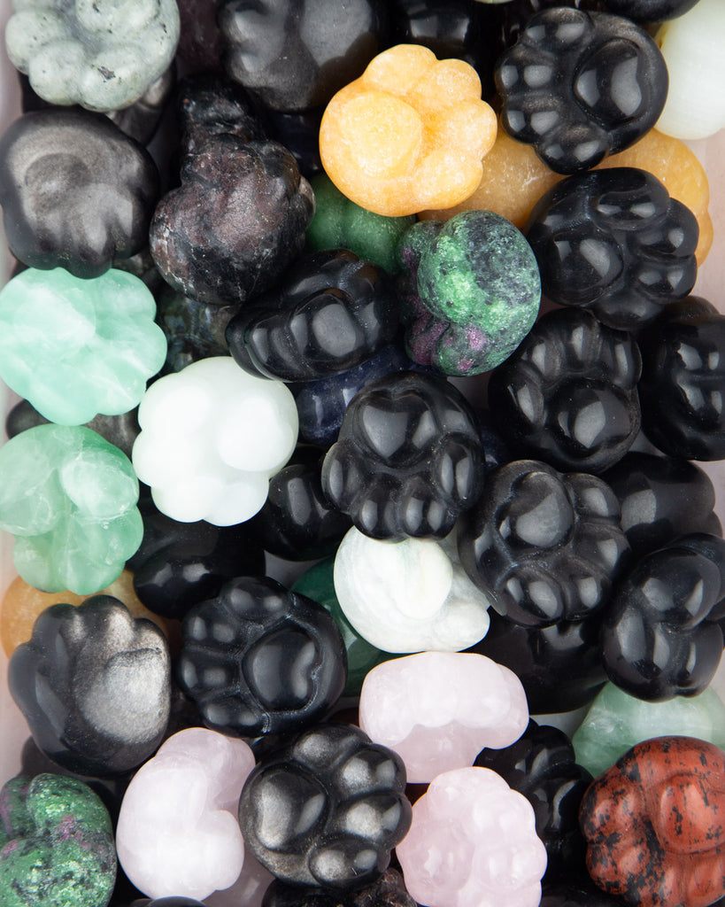 Assorted Paw Print Carving