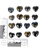 Petersite Hearts Cabochons