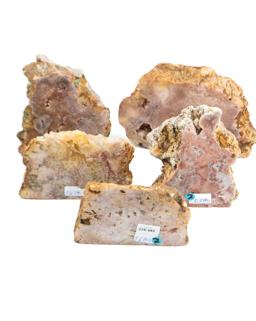 Pink Amethyst Cut Base - 5 pcs (#226683)