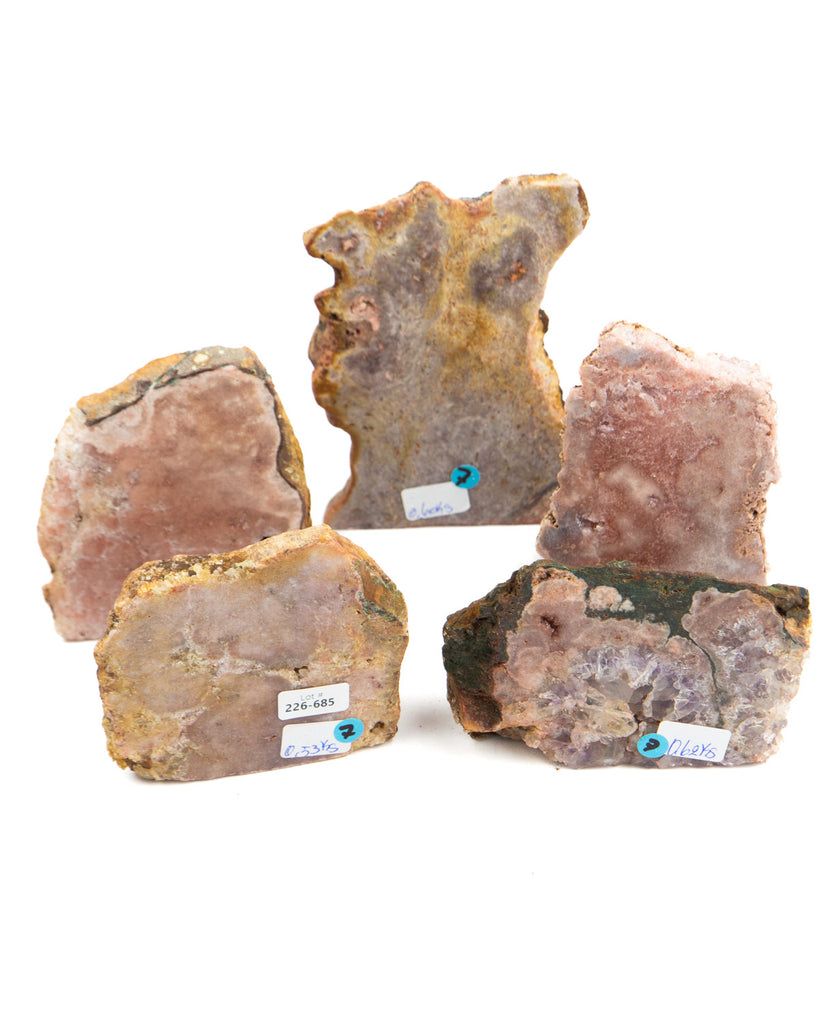 Pink Amethyst Cut Base - 5 pcs (#226685)