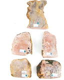 Pink Amethyst Cut Base - 5 pcs (#226685)