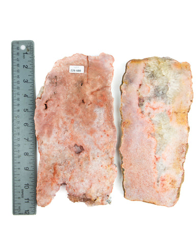 Pink Amethyst Slices - 2 pcs (#226680)
