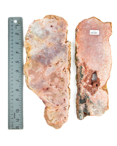 Pink Amethyst Slices - 2 pcs (#226681)