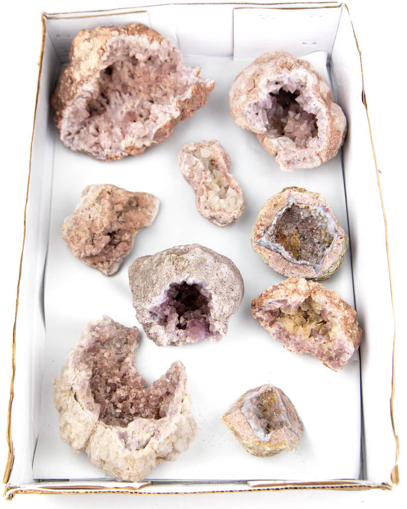 Pink Amethyst Specimens - 9 pcs / 7.2 lb (#226195)