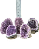 Polished Cut Base Amethyst Druzy - 5 pcs  (#226118)