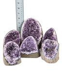 Polished Cut Base Amethyst Druzy - 6 pcs (#226119)