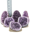 Polished Cut Base Amethyst Druzy - 6 pcs (#226120)