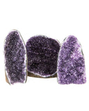 Polished Cut Base Amethyst Druzy - 3 pcs (#226121)