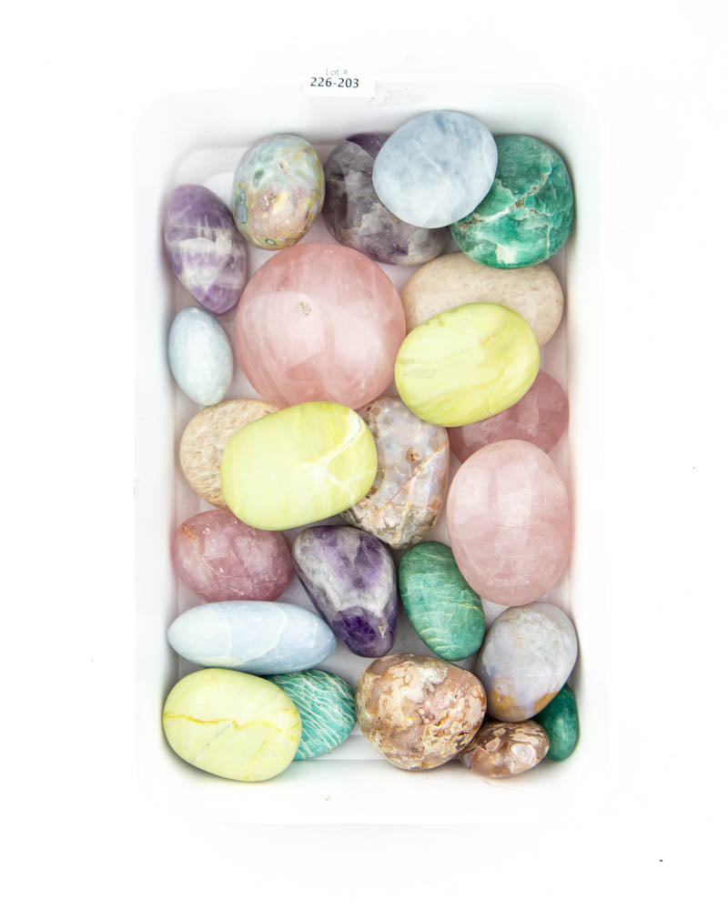 Spring Mix Palm Stones - 21 pcs (#226203)