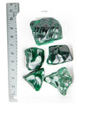 Polished Malachite Free Forms - 5 pcs (#226561)